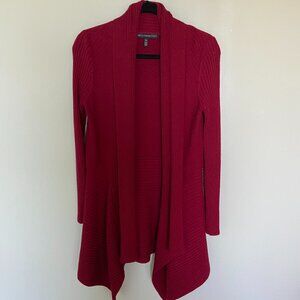 Cranberry Red Long Cardigan by White House Black Market